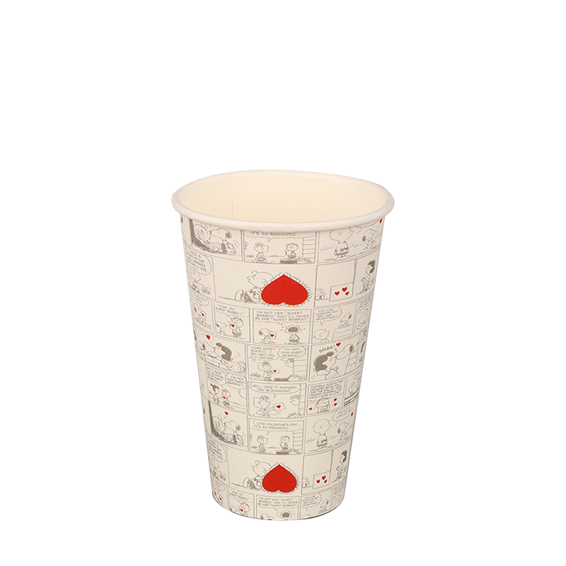8oz Suya Dayanıklı Tek Duvar Sıcak kağıt bardaklar