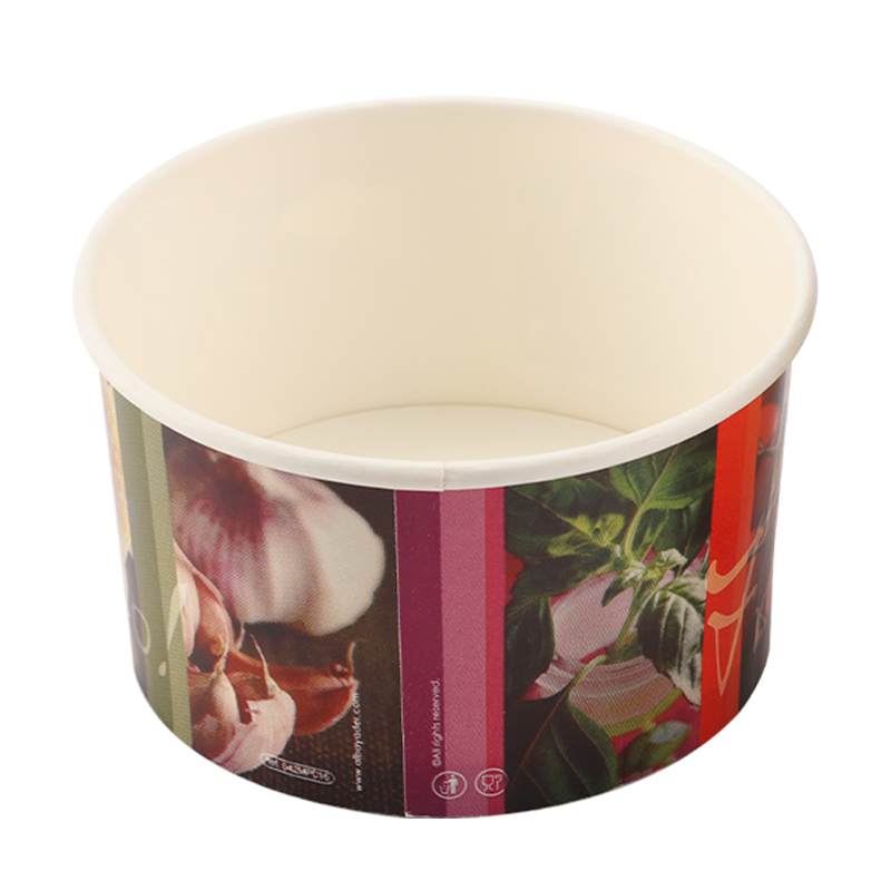 16oz Kompostlanabilir Dondurma Kağıt Bardağı