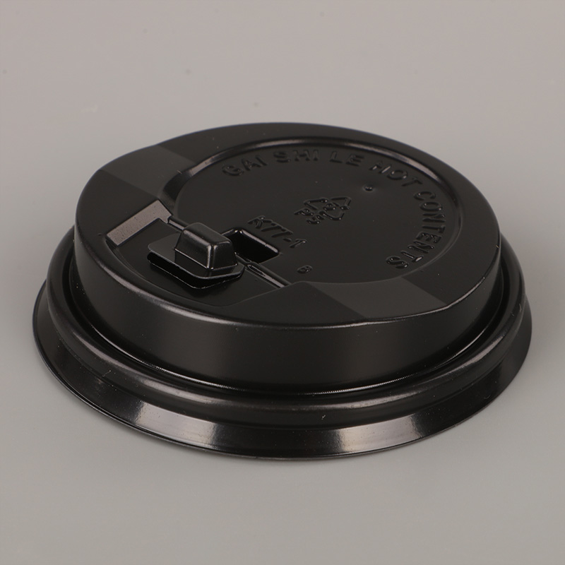 6.5oz Siyah PS Sıcak Kahve Kapakları