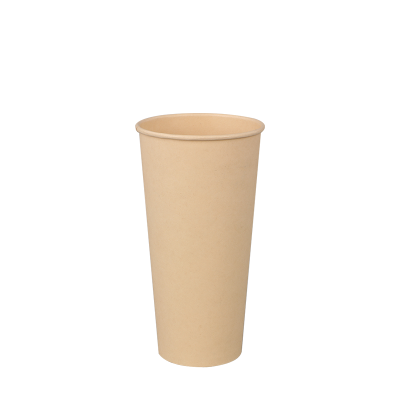 8oz Suya Dayanıklı Bambu Tek Duvar Sıcak kağıt bardaklar
