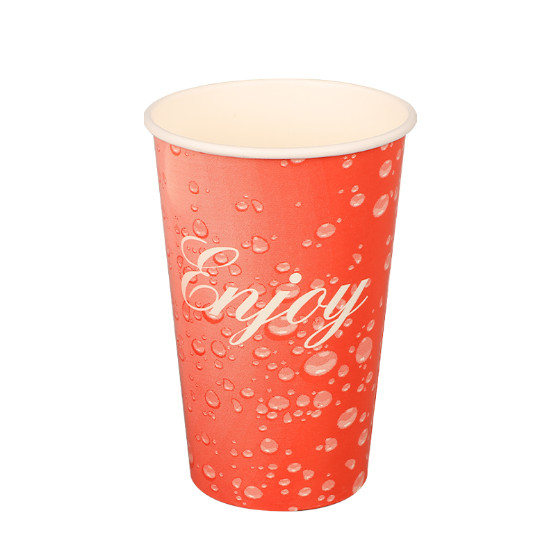 16oz Geri Dönüştürülebilir Soğuk İçme Kağıt Bardakları