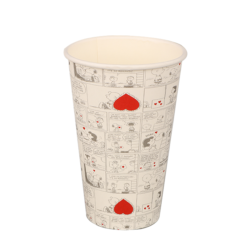 16oz Biyobozunur Kağıt Kahve Bardağı